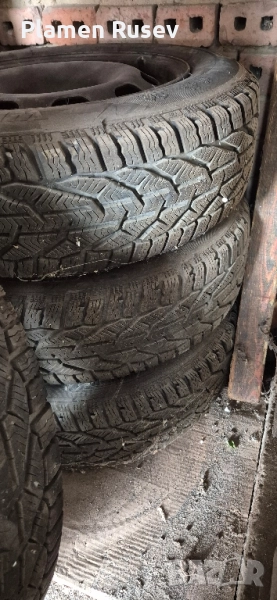 Продавам зимни гуми с джанти 185/65/15, 5х100, снимка 1