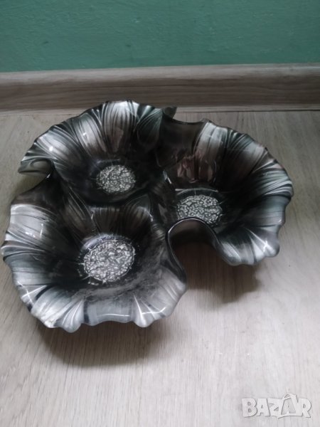 стъклена купа,фруктиера, снимка 1