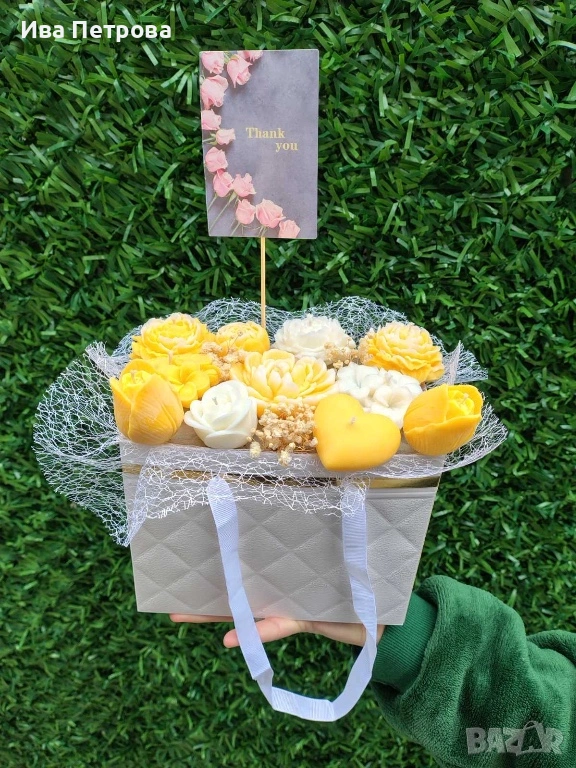 Букет от соев восък СВЕЩ, снимка 1