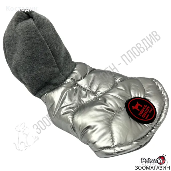 Яке за Куче - с Качулка - 7 размера - Mesos Gris - Сива разцветка - Freedog, снимка 1