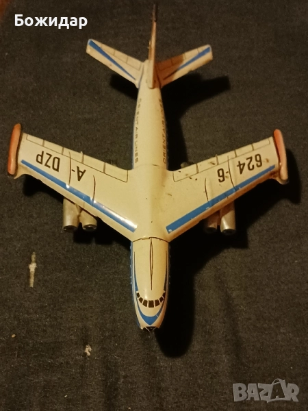 Метален Самолет.Играчка. 70те.г., снимка 1