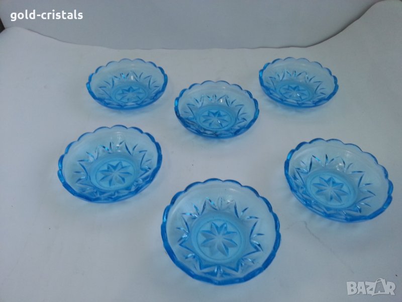 ретро чинийки цветно стъкло, снимка 1