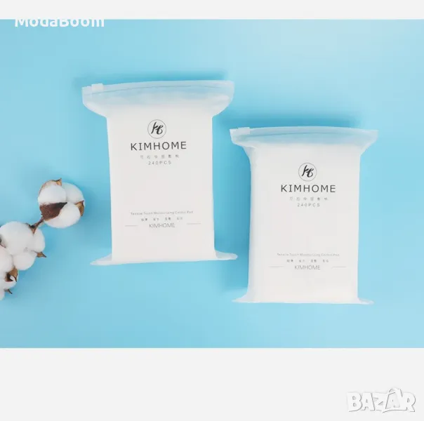 Памучни кърпички за лице за хидратиране и премахване на мръсотията, снимка 1