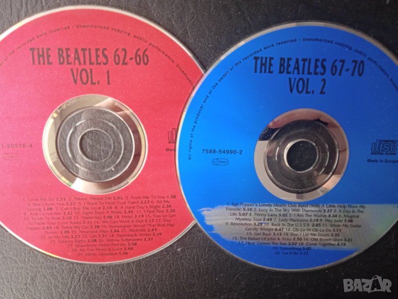 Бийтълс / The Beatles - комплект от два матрични диска с музика от 1962-1970г., снимка 1