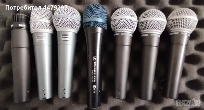 Shure   микрофони + Sennheiser e935, снимка 1
