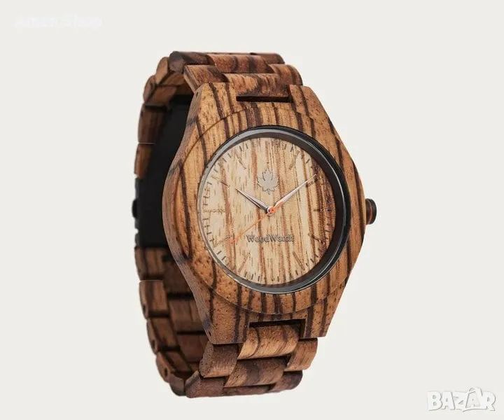 Уникален дървен часовник #mywoodwatch часовник от естествено дърво , снимка 1