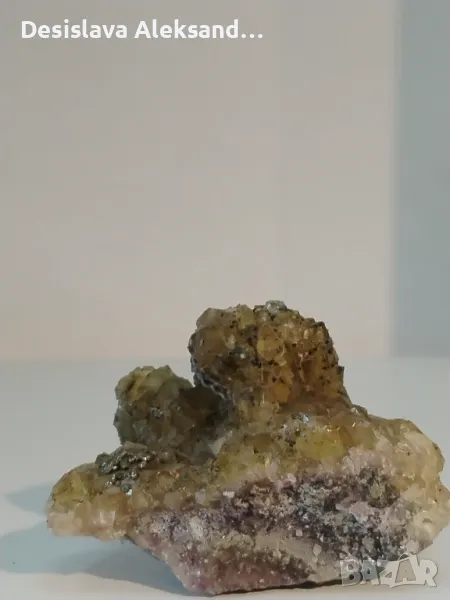 Флуорит с пирит, снимка 1