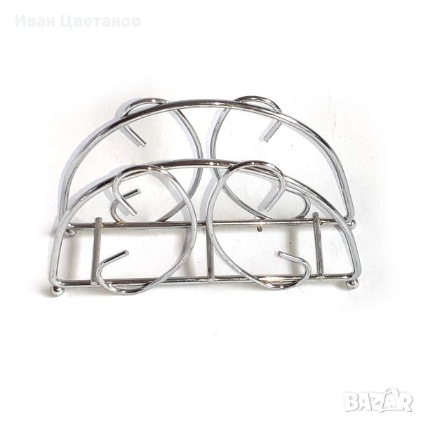 Поставка за салфетки от неръждаема стомана, снимка 1