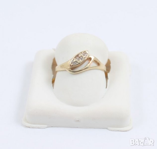 нов златен пръстен 48775-3, снимка 1
