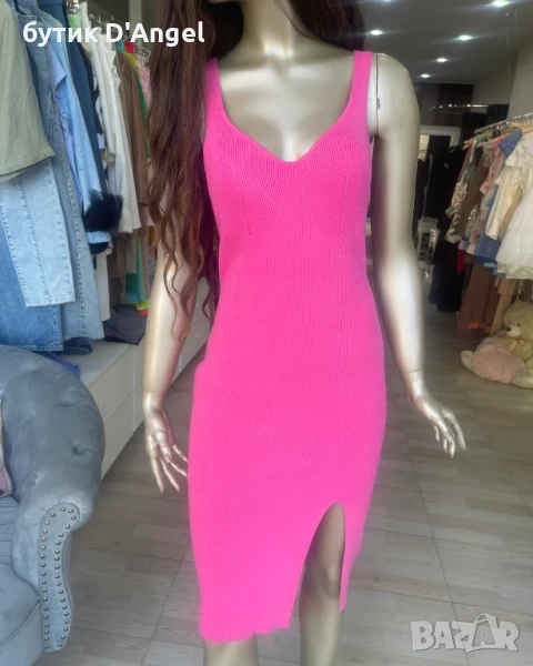 Рокля от стегнат рипс 5 цвята , снимка 1