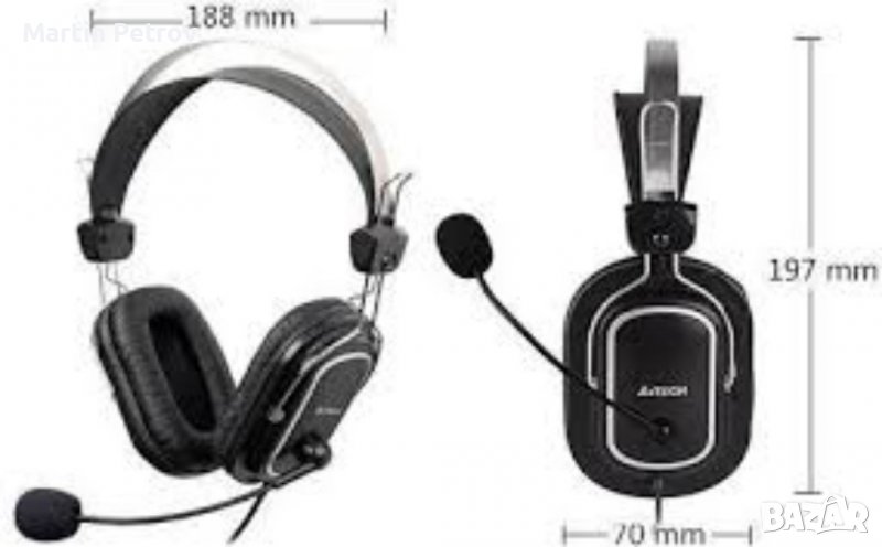 Слушалки A4tech hu-50 черни, снимка 1