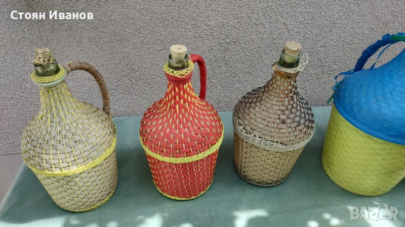 Стари стъклени дамаджани от 3 до 10 литра, снимка 1