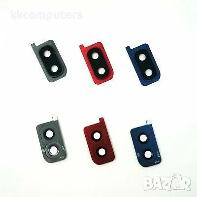 Рамка + Стъкло камера за Samsung A20 (A205) /Син/ Баркод : 114665, снимка 1