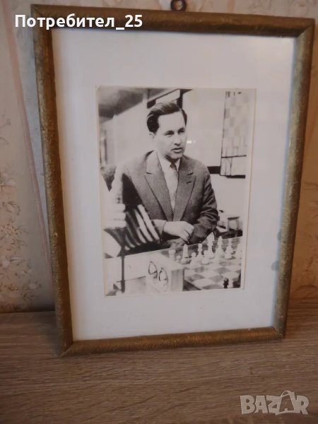 Ретро снимка на шахматиста Паул Керес, снимка 1