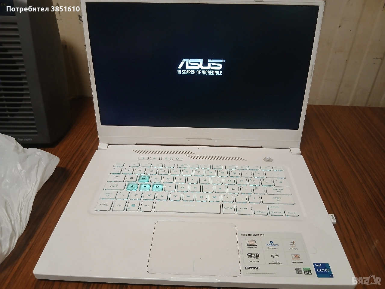 Asus TUF Dash F15 – RTX 3070, снимка 1