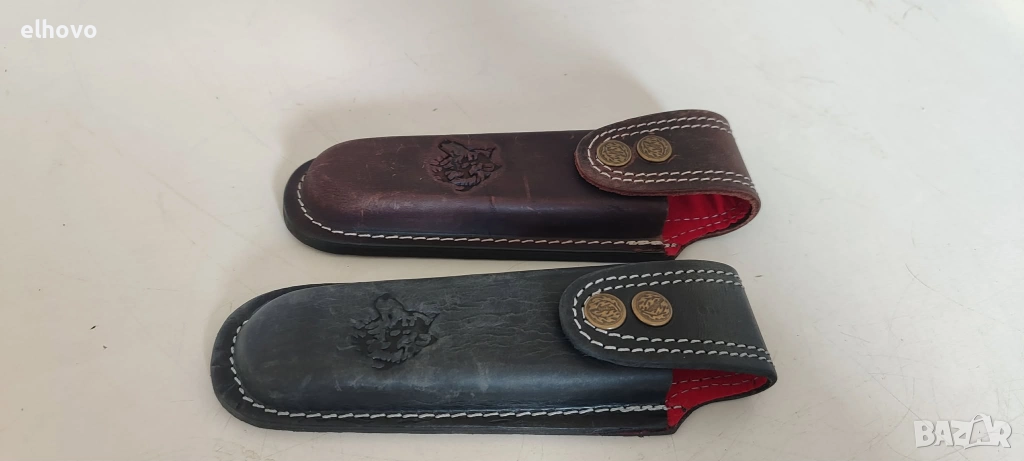 Кожен калъф за джобно ножче №5, снимка 1