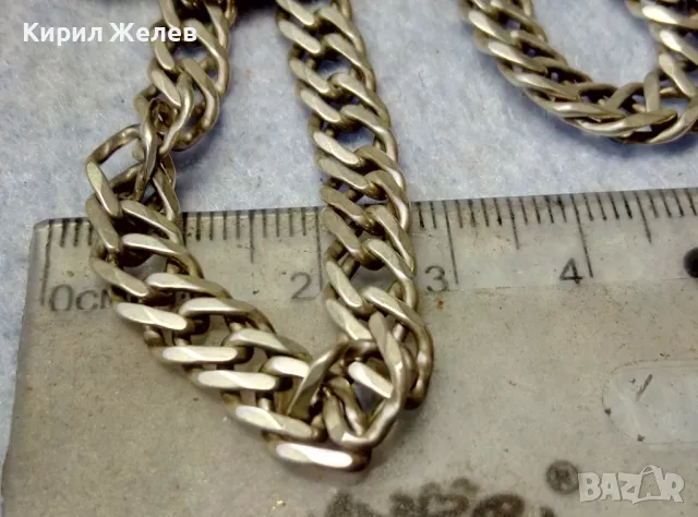 ODEMA 295 ВЕЛИКОЛЕПЕН СРЕБЪРЕН ЛАНЕЦ СРЕБРО 925 ЗДРАВА РЕТРО АРТ ПЛЕТКА РЪЧНА ИЗРАБОТКА 26765, снимка 6 - Колиета, медальони, синджири - 49959863