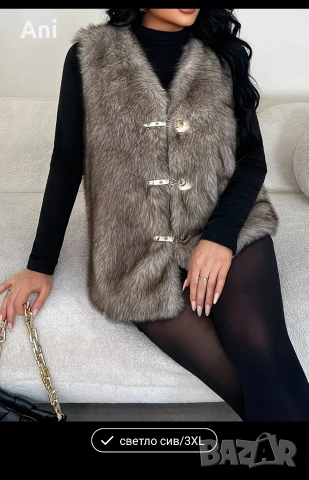 Ново пухкаво елече, снимка 2 - Елеци - 53480406