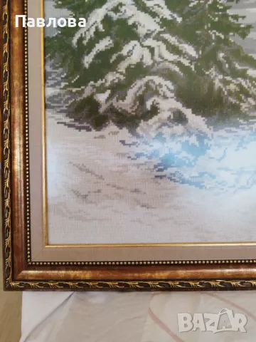 Гоблен,, Зимен параклис ", снимка 4 - Декорация за дома - 49444758