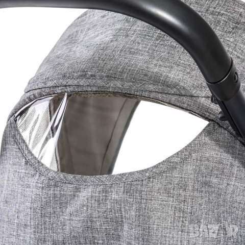 3 в 1 Бебешка Количка - Hauck Malibu 4 Trio Set H-14608, Столче за Кола и Кош за Новородено, Сива!, снимка 11 - Детски колички - 52361051