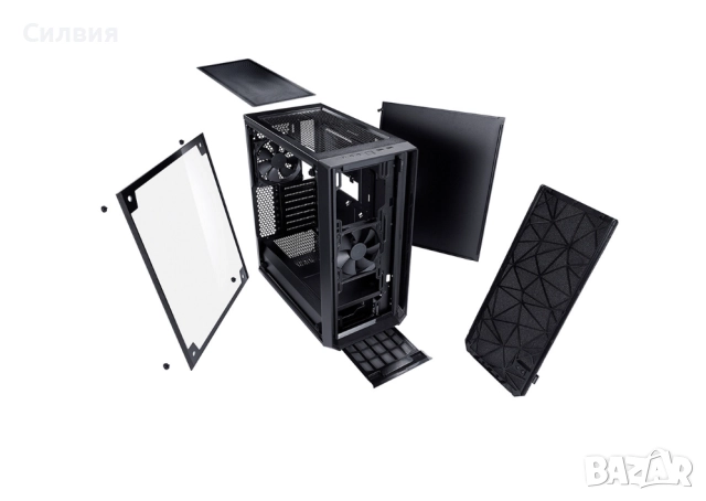 Кутия Fractal Design MESHIFY C BLACKOUT TG LIGHT, снимка 3 - Захранвания и кутии - 52796481
