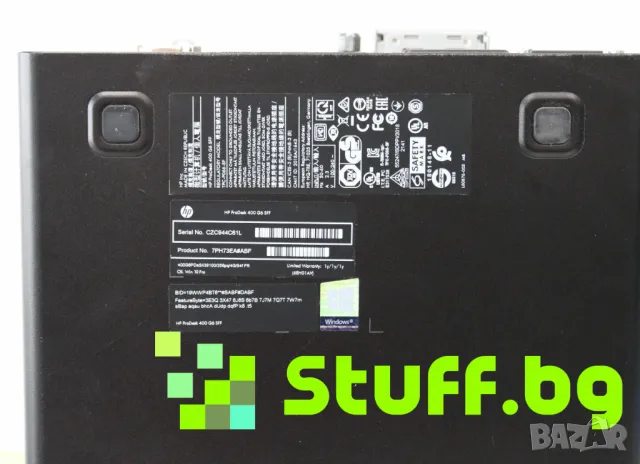 HP ProDesk 400 G6 SFF i3, снимка 5 - Работни компютри - 49270206