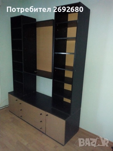 Холна секция със стъклена част 160/211см.-височина/продава се и на части , снимка 4 - Секции и витрини - 51750290