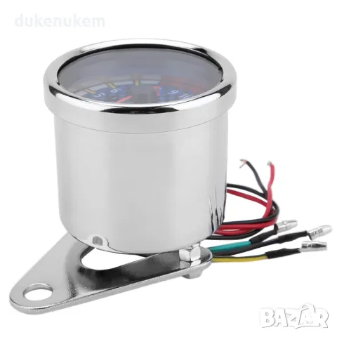 НОВ! Универсален тахометър за мотоциклети с LED подсветка, DC 12V, снимка 3 - Аксесоари и консумативи - 48517688