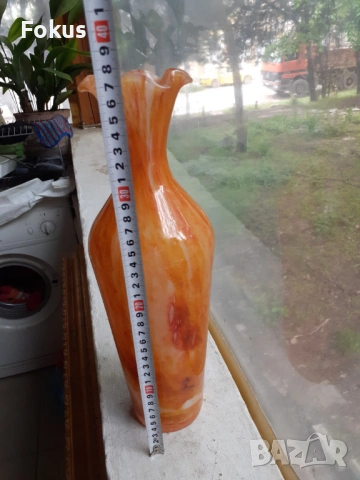 Уникална голяма ваза Мурано, снимка 7 - Антикварни и старинни предмети - 53384199