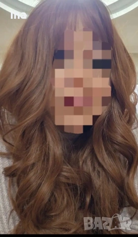 Перука червеникаво кестенява, снимка 9 - Аксесоари за коса - 52865668