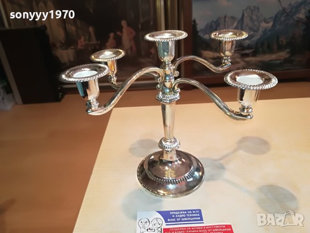 КРАСИВ СВЕЩНИК ОТ ФРАНЦИЯ 2503231913, снимка 8 - Антикварни и старинни предмети - 40134132