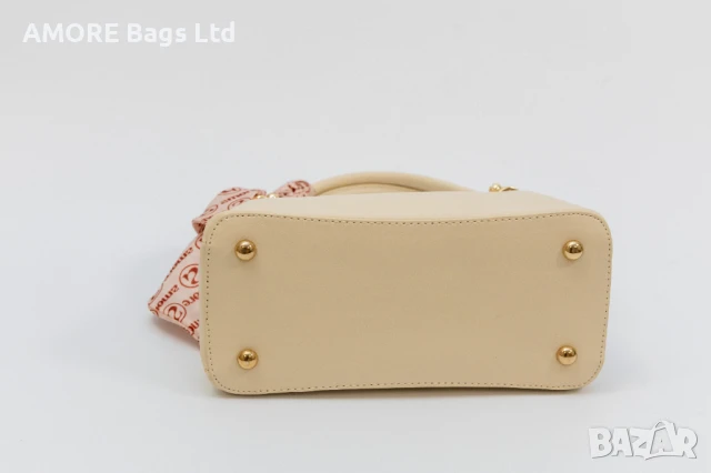 Ежедневна дамска чанта AMORE Fiorella - Cream, снимка 7 - Чанти - 50657832