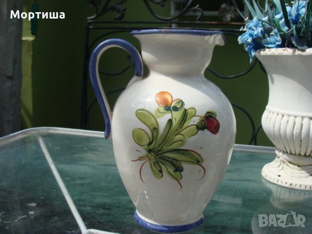 maiolica ръчно изработена кана , снимка 3 - Вази - 26221287