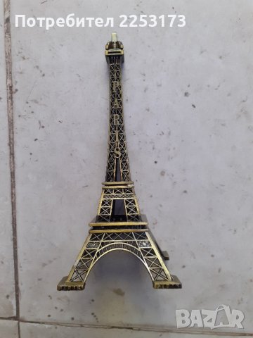 Бронзов сувенир Айфелова кула, снимка 4 - Декорация за дома - 43533372