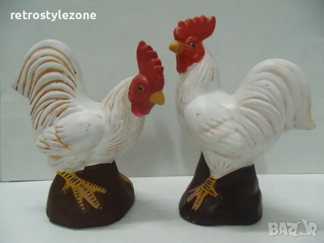 оф.7875 две стари керамични фигури   - височина 15,5 см , дължина 15 см , ширина 8,5 см , снимка 6 - Други ценни предмети - 49090711