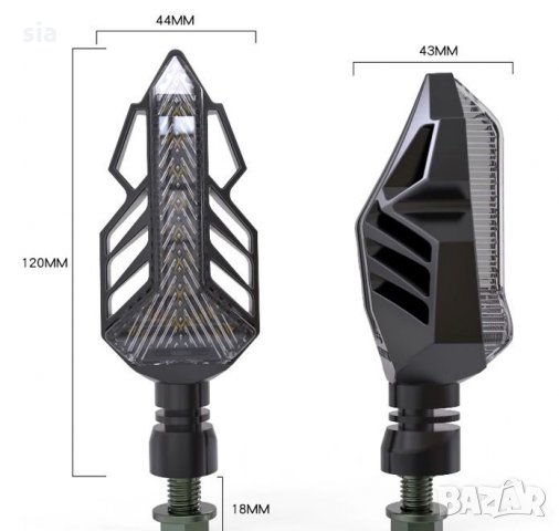 Мигач за мотор - 004 2бр/к-т, снимка 3 - Аксесоари и консумативи - 32858589