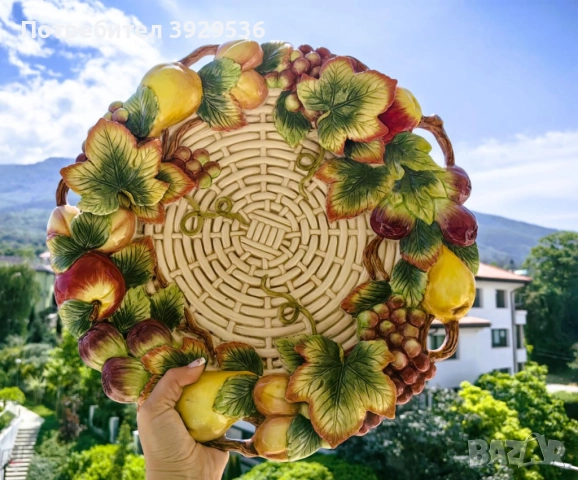 Великолепно плато от колекцията "Country Gourmet" на Fitz and Floyd, снимка 4 - Декорация за дома - 52091702