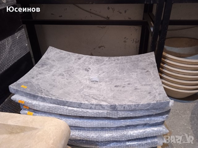 Мивка от естествен камък - сив мрамор