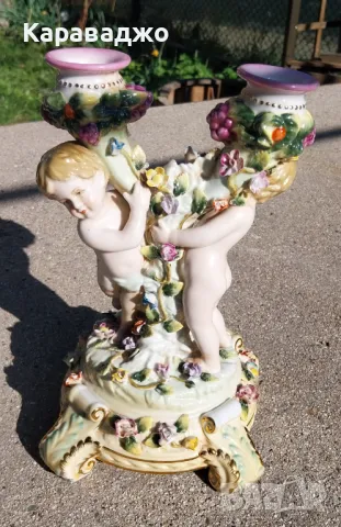 Порцеланов Свещник, снимка 2 - Декорация за дома - 49956683