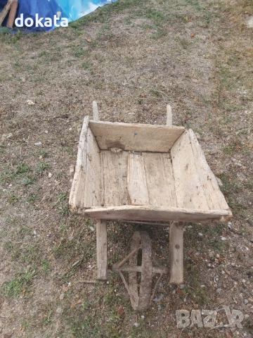 Стара дървена количка,робичка., снимка 2 - Декорация за дома - 51681101