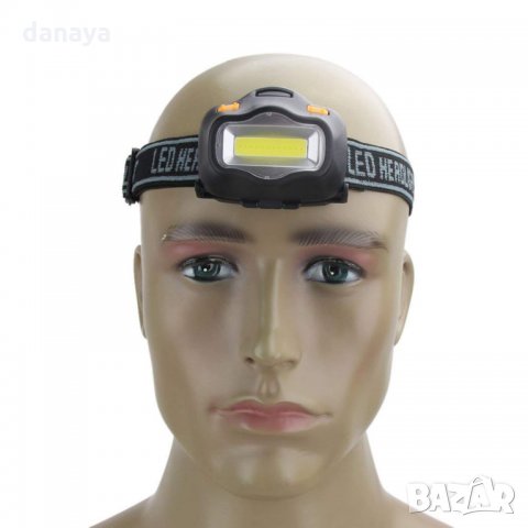 1270 COB Led фенер за глава челник с 3 режима на светене, снимка 8 - Къмпинг осветление - 27892554