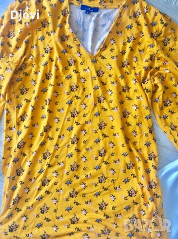 Tom Tailor блузка на цветя S, снимка 1 - Блузи с дълъг ръкав и пуловери - 32269283