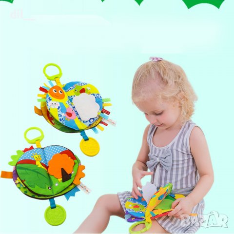 НОВИ Бебешки играчки мека книжка,дрънкалка, снимка 3 - Образователни игри - 38393786