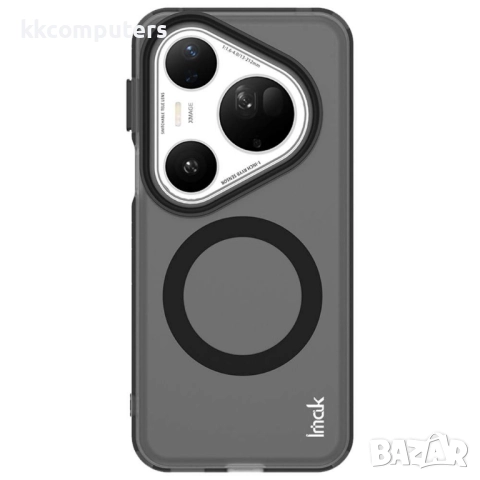 IMAK For Huawei Pura 80 Ultra Калъф [MagSafe] с Включен Протектор | Черен, Прозрачен Заден Панел | P, снимка 3 - Калъфи, кейсове - 51961325