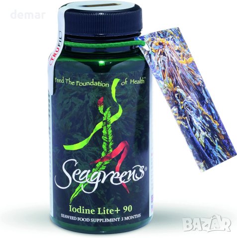 Seagreens Хранителна добавка с морски водорасли, Iodine Lite+ (90 капсули)