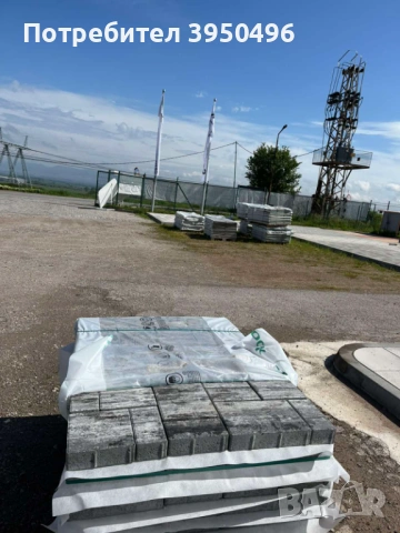 Паваж Ретанго комби 6см, цвят: графитено-бял /меланж/ - #Земелрок, снимка 5 - Строителни материали - 53059781