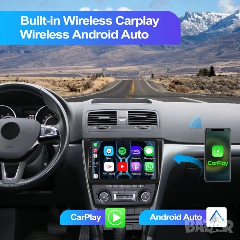 10.1" Мултимедия за Skoda Yeti 5L (2009-2015), Android 13, 4core, 1+32Gb, снимка 3 - Аксесоари и консумативи - 53073628