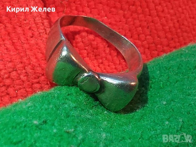 СТАР РЕТРО ВИНТИДЖ СРЕБЪРЕН ПРЪСТЕН ВИСОКА ПРОБА СРЕБРО РЪЧНА ИЗРАБОТКА СТИЛЕН КРАСИВ 28723, снимка 3 - Пръстени - 37277529
