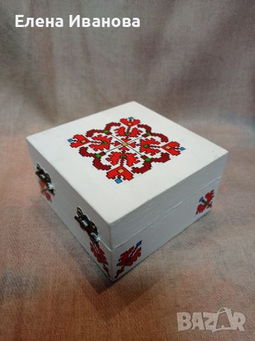 Ръчно изработена кутия с шевици, снимка 2 - Подаръци за жени - 39896543