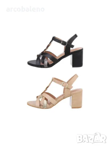 Дамски сандали на ток, 2цвята